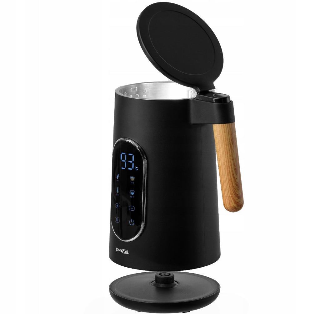 CZAJNIK ELEKTRYCZNY BEZPRZEWODOWY 1,7l 2200W CZARNY REGULACJA TEMPERATURY