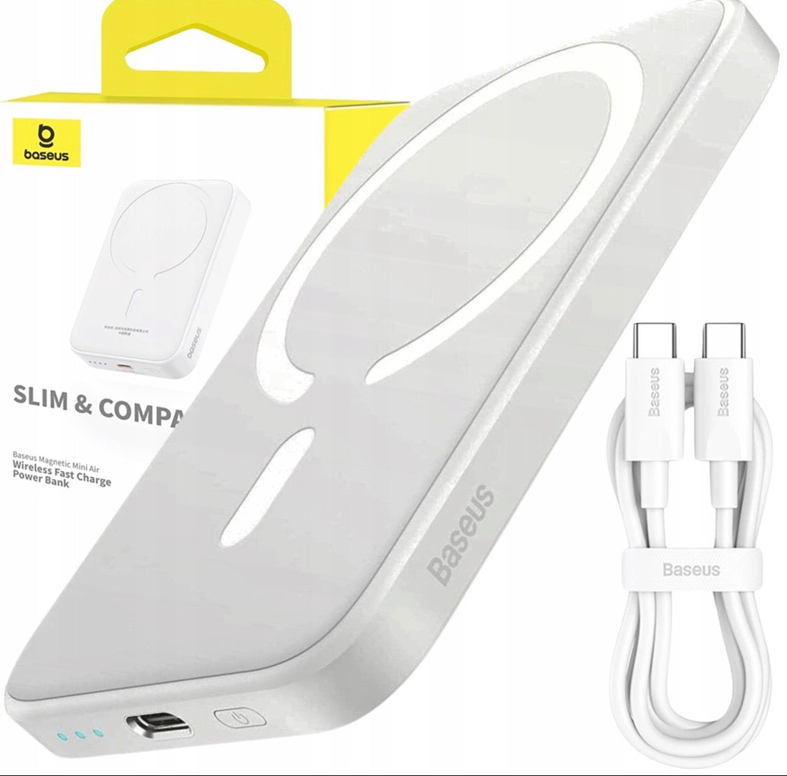 BASEUS POWER BANK Z MAGSAFE 6000mAh 20W MINI POWERBANK QI MAGNETYCZNY