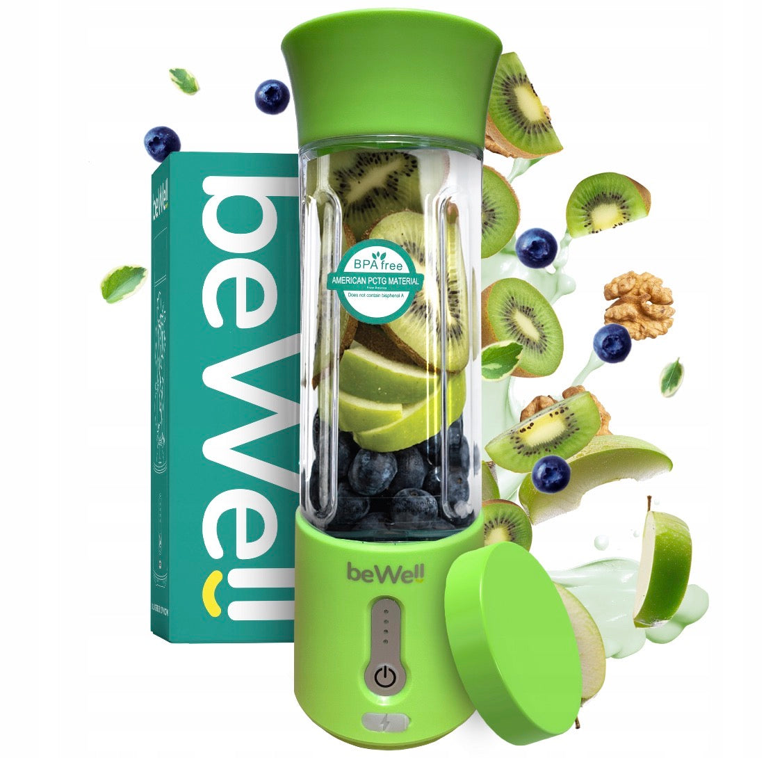 Blender Kielichowy Przenośny Bezprzewodowy beWell na USB 500ml Mocny