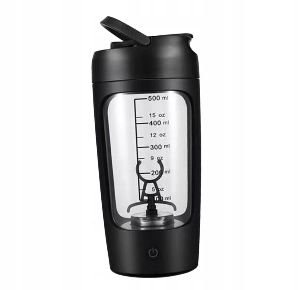 Electric Shaker Bottle Mixer Cup Blender Bottle Sports Shaker 650ml czarny