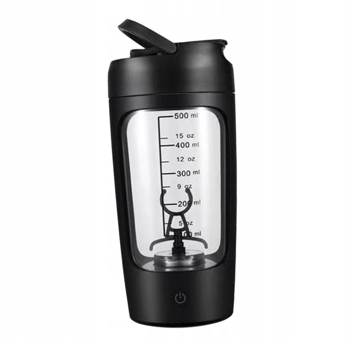 Electric Shaker Bottle Mixer Cup Blender Bottle Sports Shaker 650ml czarny
