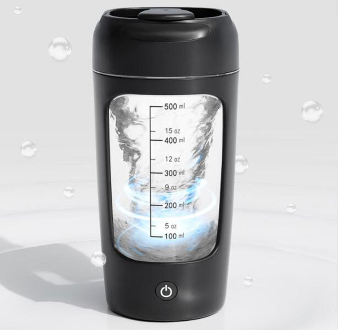 Electric Shaker Bottle Mixer Cup Blender Bottle Sports Shaker 650ml czarny